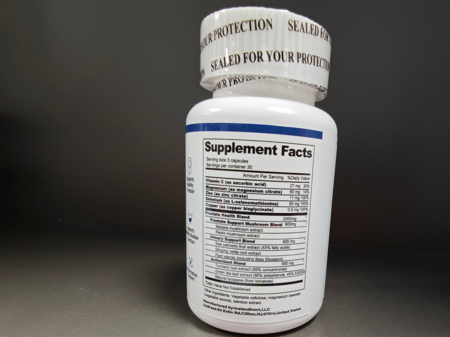 BSYS Prostate Health Capsules Urinary & Bladder Wellness Support  Anti-Inflammatory Balance  Antioxidant Protection  Immune Health Aid  Men's Prostate Care Formula